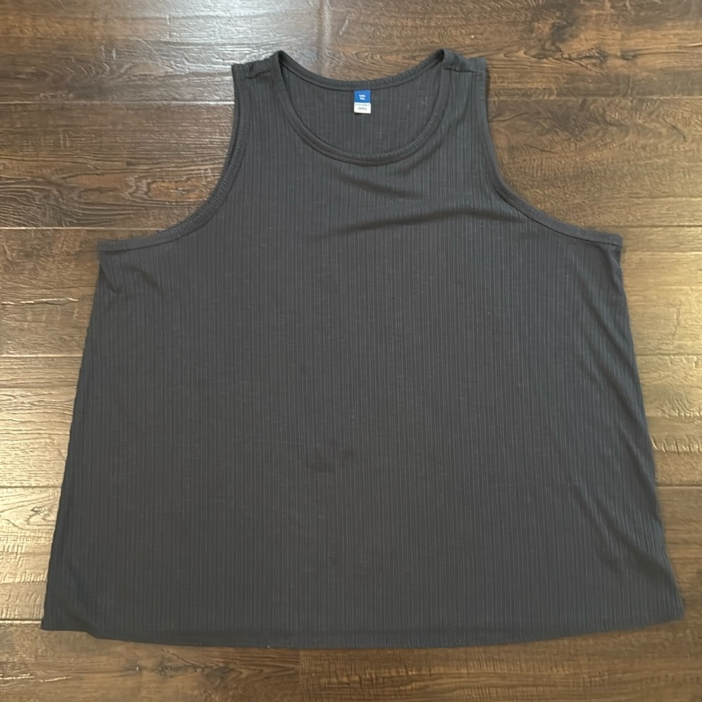 Old Navy Ribbed Grey Swing Tank
